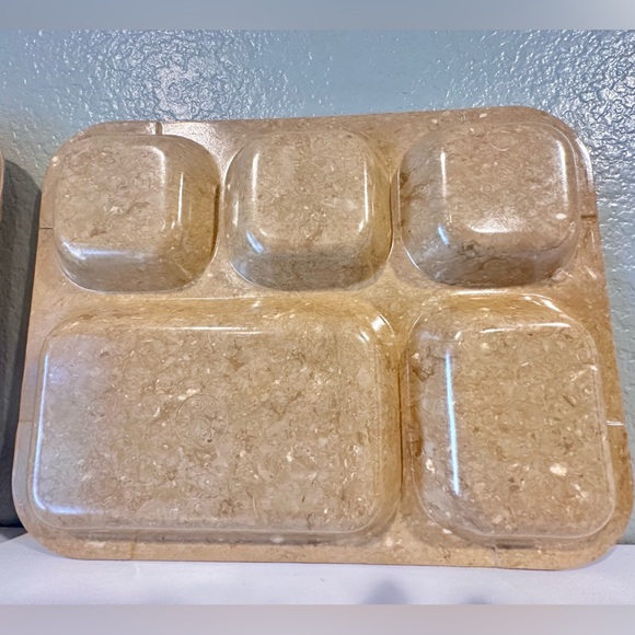 Kenro or Halsey Vintage Military Mess Hall Food Tray Set of 2 Made in USA - Picture 3 of 8